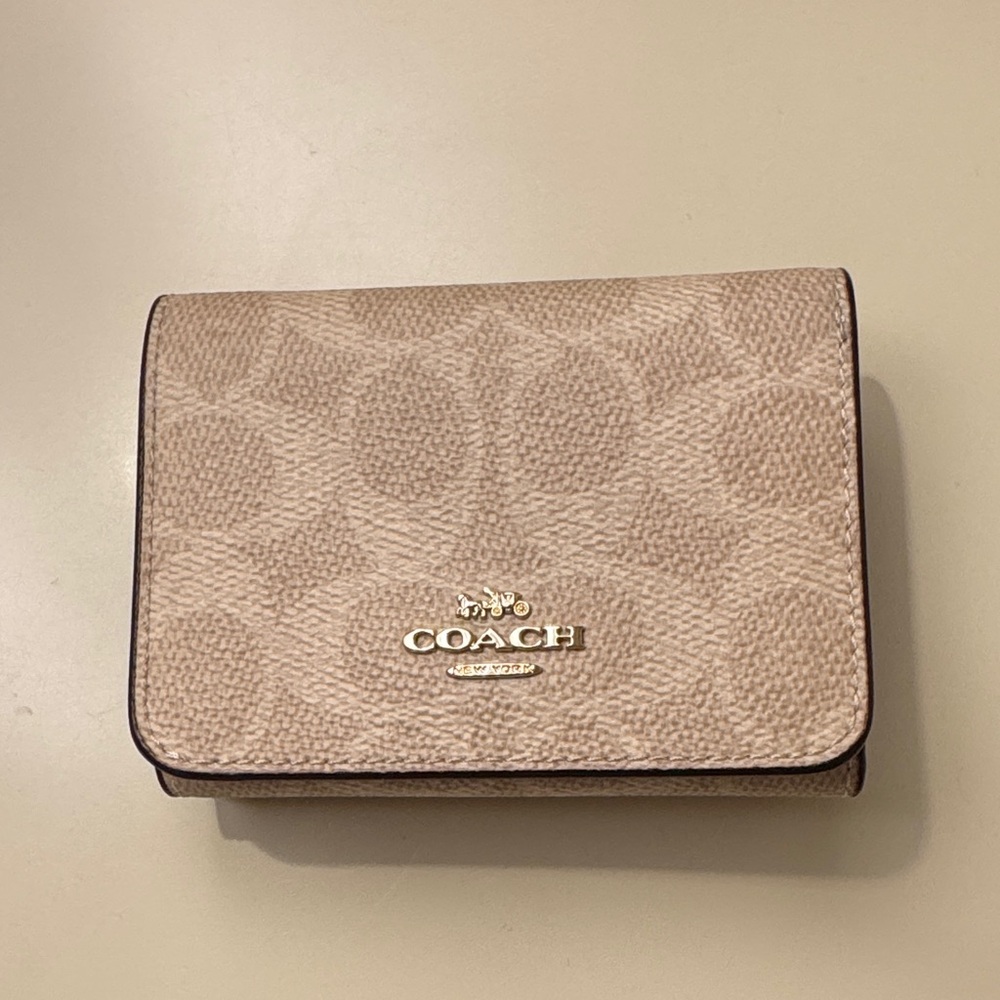 Coach Beige Signature Wallet